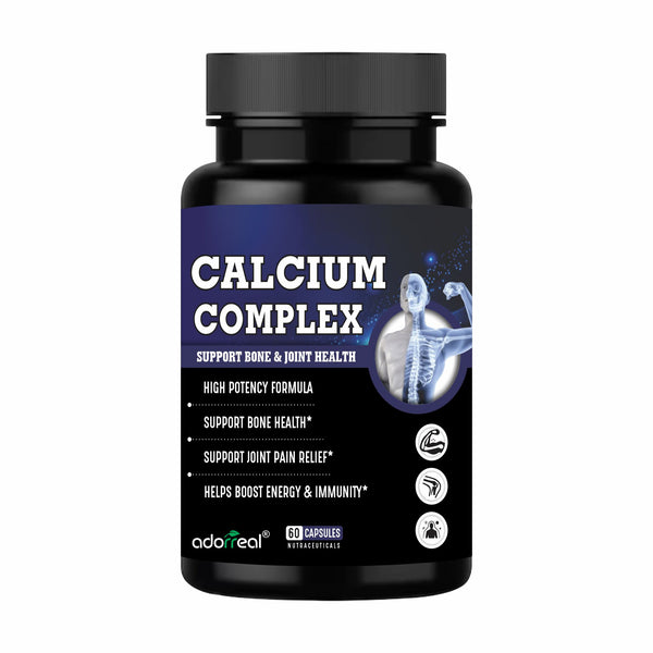 Calcium Complex with Magnesium, Vitamin D3, K2,and Zinc- 60 Capsules