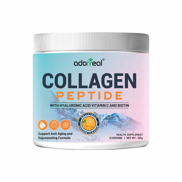 Collagen Builder with Vitamin C & Hyaluronic Acid,Biotin -125 gm (Orange)