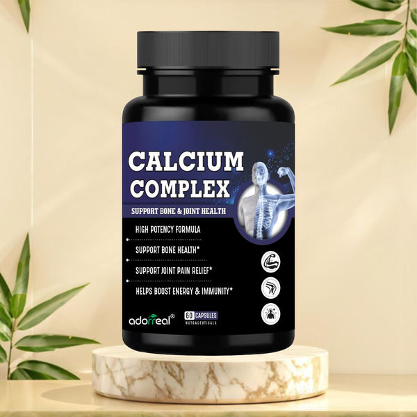 Calcium Complex with Magnesium, Vitamin D3, K2,and Zinc- 60 Capsules