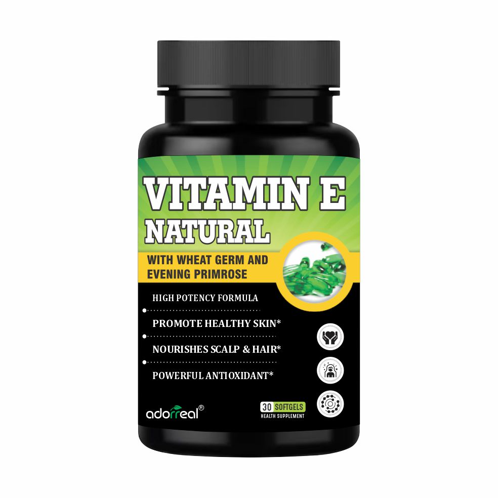 Vitamin E ,Wheat Germ Oil, Evening Primrose Oil – 30 Softgels