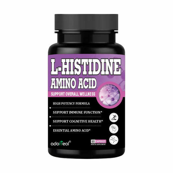 L-Histidine Amino Acid - 60 Caps