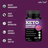 Keto Support Capsules with Green Tea, Garcinia & L-Carnitine -60 Capsules — 2