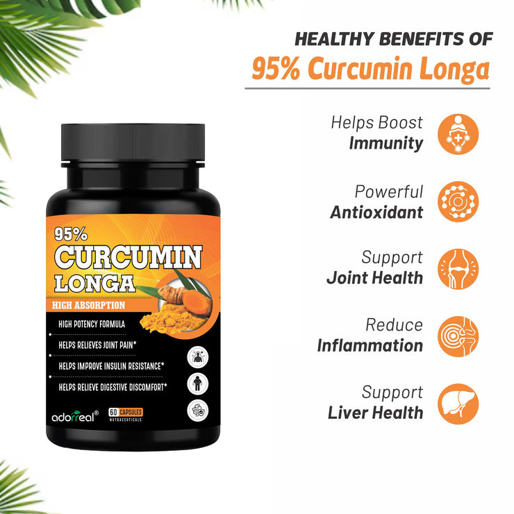 Curcumin Ginger Piperine Extract 60 caps