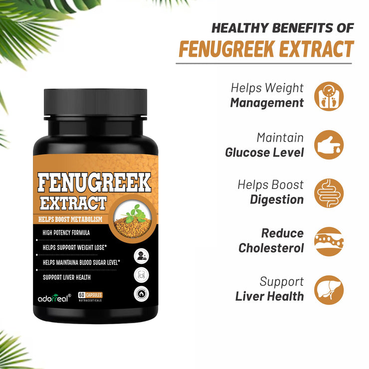 Fenugreek Extract- 60 Capsules