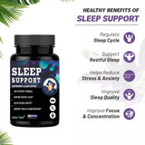 Sleep Support with Melatonin ,B6  and Tagar for Better Sleep Quality, Stress Relief & Relaxation 60 Capsules — 2