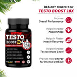 Testo Booster with Tribulus,Safed Musli, Kauch Beej, Ashwagandha,Fenugreek & Ginseng | 60 capsules — 1