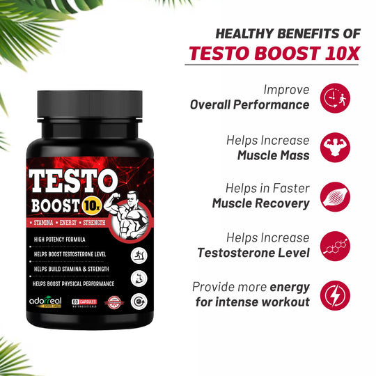 Testo Booster Herbal Blend – 60 Capsules