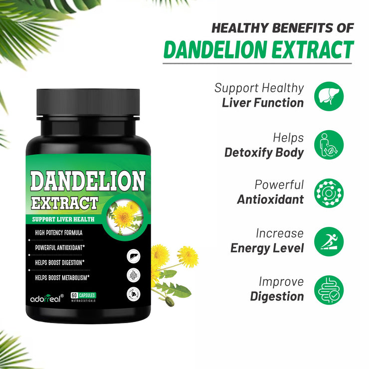 Dandelion Extract, 60 Capsules