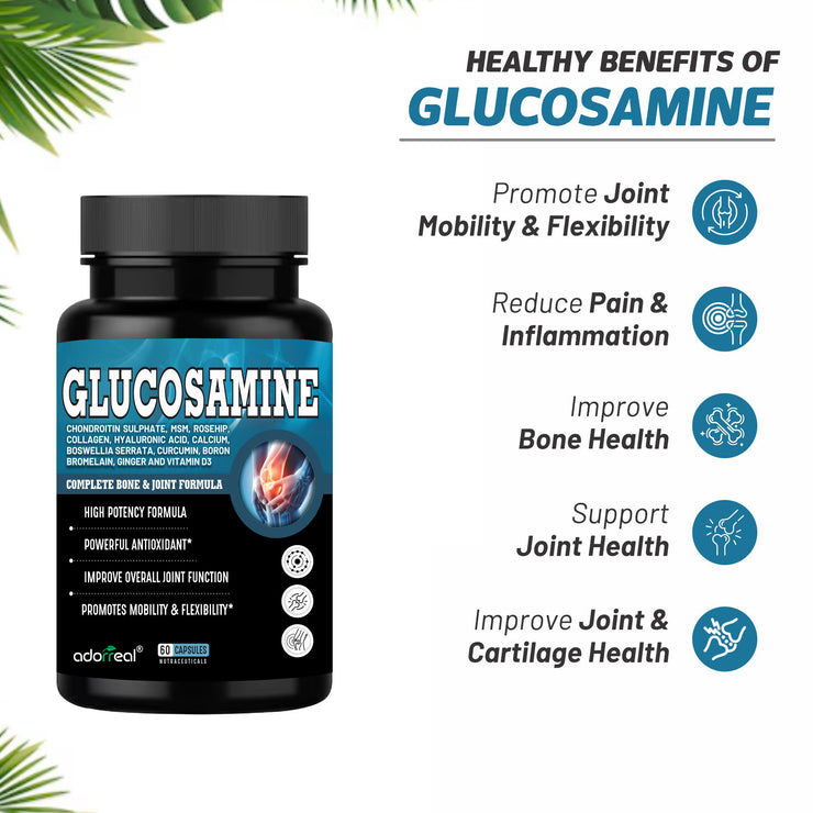 Glucosamine for Bone & Joint Health – 60 Capsules