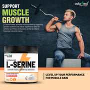 Adorreal L-Serine Powder | Pure Amino Acid Supplement | Supports Brain Health, Cognitive Function & Nerve Support | Non-GMO, Gluten-Free | 100g | Lab-Tested for Purity