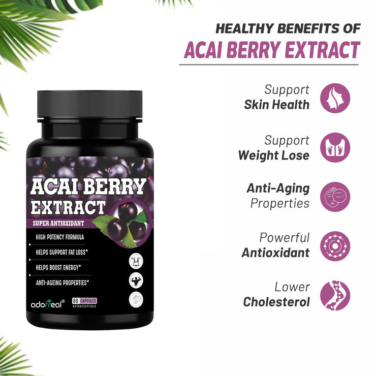 Acai Berry 600mg– 60 Veg Caps