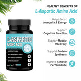 L-Aspartic Acid - 60 Caps — 2
