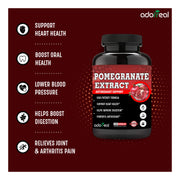 Pomegranate Extract,Antioxidant, Skin Care, Blood circulation, Cardiovascular Health Support-120 Capsules