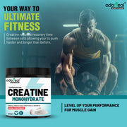Adorreal Creatine Monohydrate Powder 100g | Micronized for Better Absorption | Supports Muscle Strength, Power & Performance | Pure, Unflavored, Lab-Tested | Non-GMO, No Additives