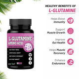 L-Glutamine Amino Acid -60 Caps — 3