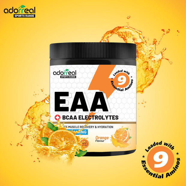 EAAs-BCAA Energy Drink for Workout | Pre/Post Workout Supplement | Recovery | Muscle Protein Synthesis | EAAs-BCAA, All 9 Essential Amino Acids  250gm