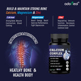 Calcium Complex with Magnesium, Vitamin D3, K2,and Zinc- 60 Capsules — 3