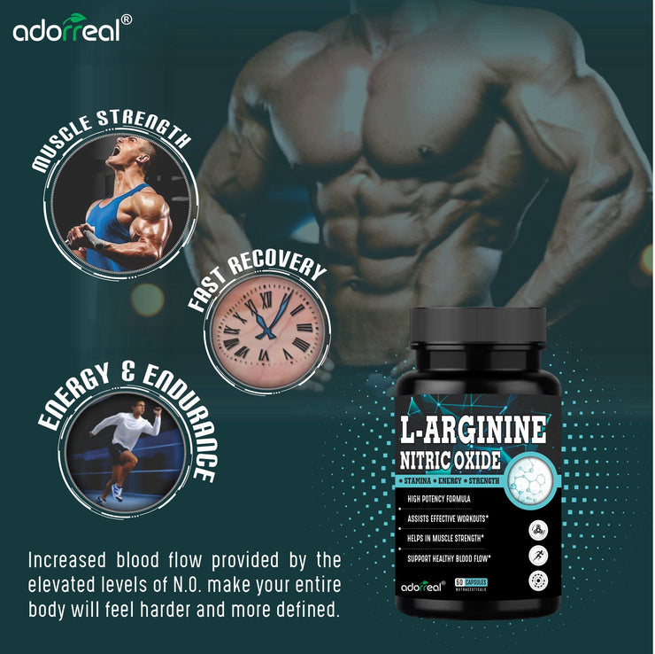 L-Arginine Nitric Oxide Booster- 60 Caps