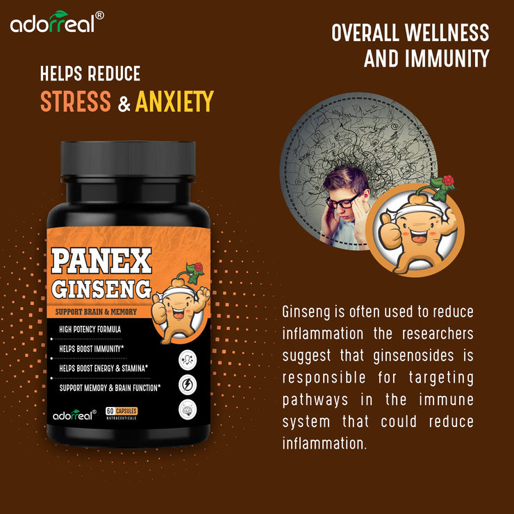Ginseng Extract (Panax Ginseng) 400mg- 60 Caps
