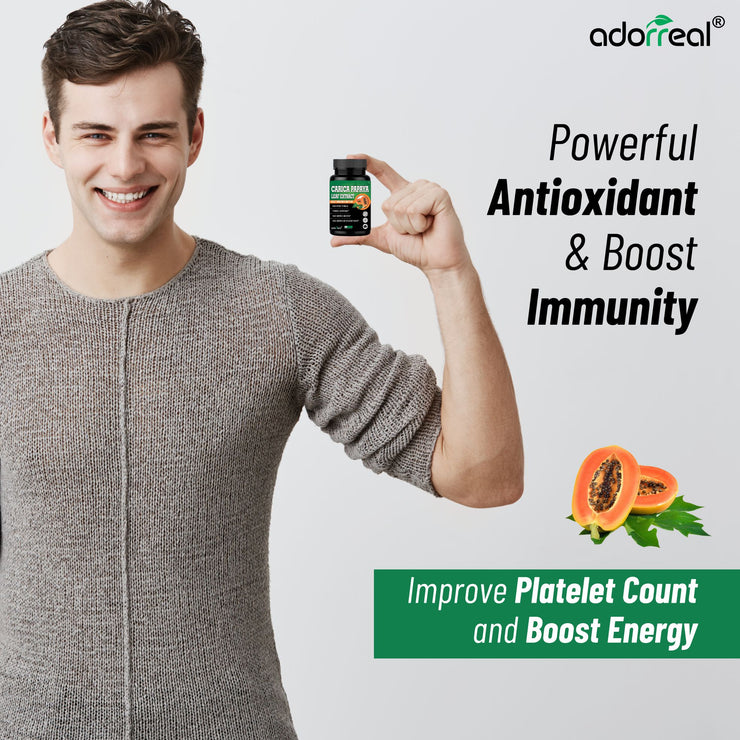 Carica Papaya Leaf Extract 60 Caps