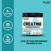 Adorreal Creatine Monohydrate Powder 100g | Micronized for Better Absorption | Supports Muscle Strength, Power & Performance | Pure, Unflavored, Lab-Tested | Non-GMO, No Additives
