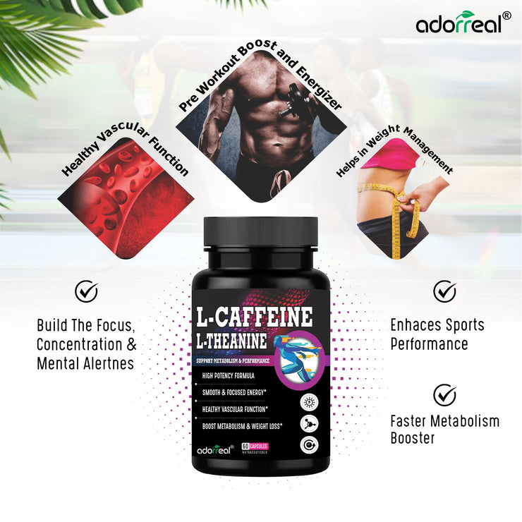 Caffeine + L-Theanine 60 Capsules