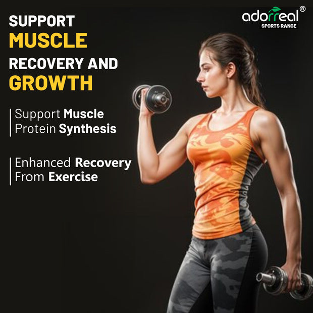 Adorreal L-Glutamine Powder 100g | Pure Micronized Amino Acid for Muscle Recovery, Gut Health & Immune Support | Unflavored, Non-GMO, Gluten-Free | Lab-Tested for Purity