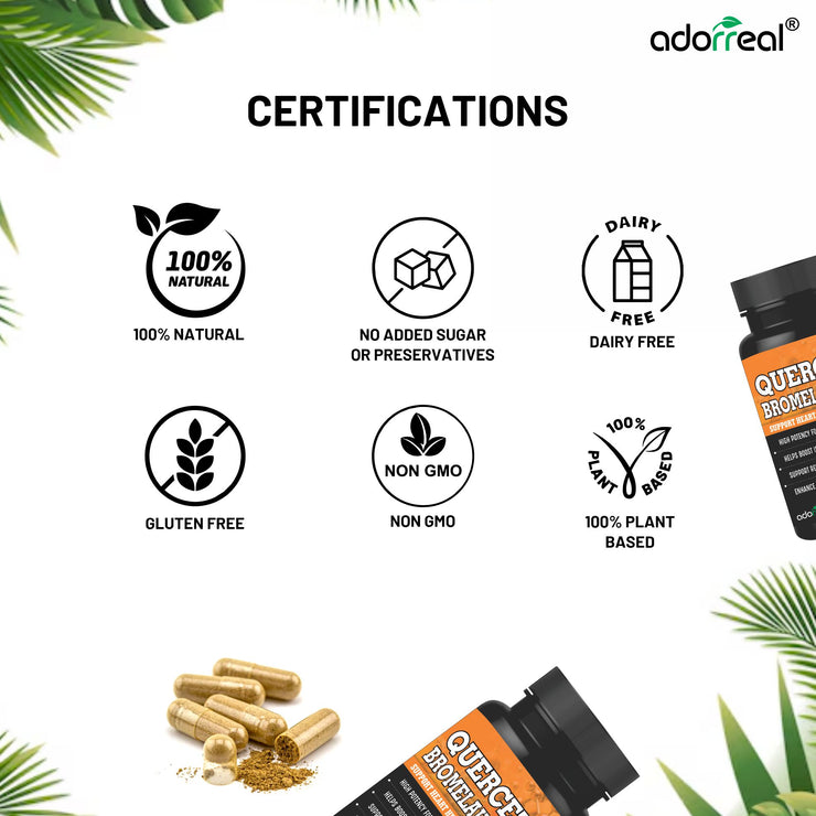 Quercetin with Bromelain - 60 Caps