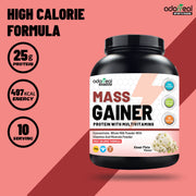 Adorreal Mass Gainer Powder 1kg | High-Calorie Protein Supplement for Muscle Growth & Weight Gain | Balanced Carbs & Protein | Non-GMO, Gluten-Free, No Artificial Additives | Lab-Tested for Quality