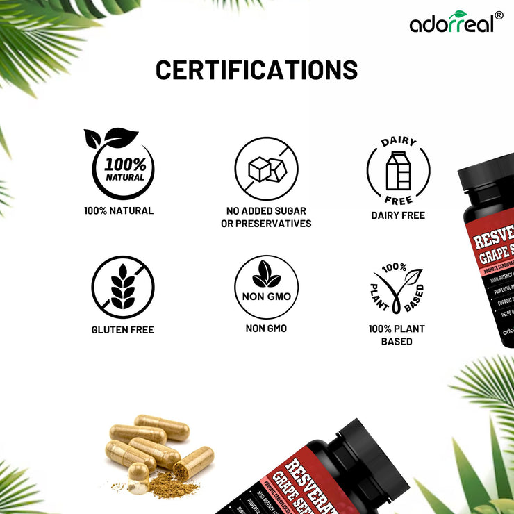 Resveratrol With Grapeseed Extract-30 Caps