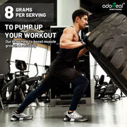 Adorreal BCAA + Glutamine Powder 200g | 2:1:1 Ratio for Muscle Recovery, Endurance & Reduced Fatigue | With L-Glutamine for Immune & Gut Support | Unflavored, Non-GMO, Lab-Tested, Gluten-Free