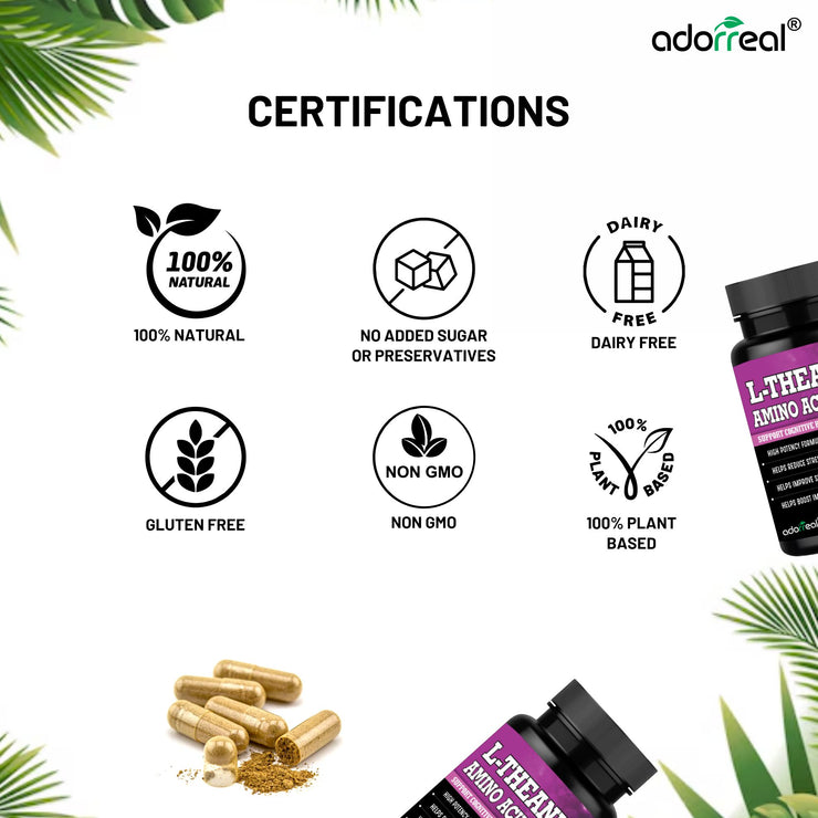 L-Theanine Amino Acid- 60 Caps