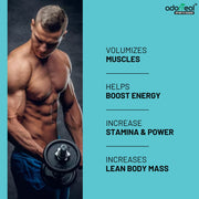 Adorreal Creatine Monohydrate Powder 100g | Micronized for Better Absorption | Supports Muscle Strength, Power & Performance | Pure, Unflavored, Lab-Tested | Non-GMO, No Additives