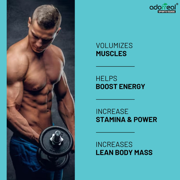 Adorreal Creatine Monohydrate Powder 100g | Micronized for Better Absorption | Supports Muscle Strength, Power & Performance | Pure, Unflavored, Lab-Tested | Non-GMO, No Additives