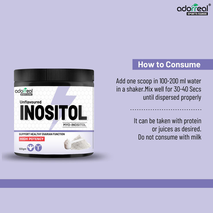 Myo Inositol Powder Supplement | 100g (Unflavoured)