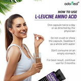 Adorreal L-Leucine Amino Acid Supplement, 60 Capsules, High Potency Formula for Muscle Health and Recovery — 4