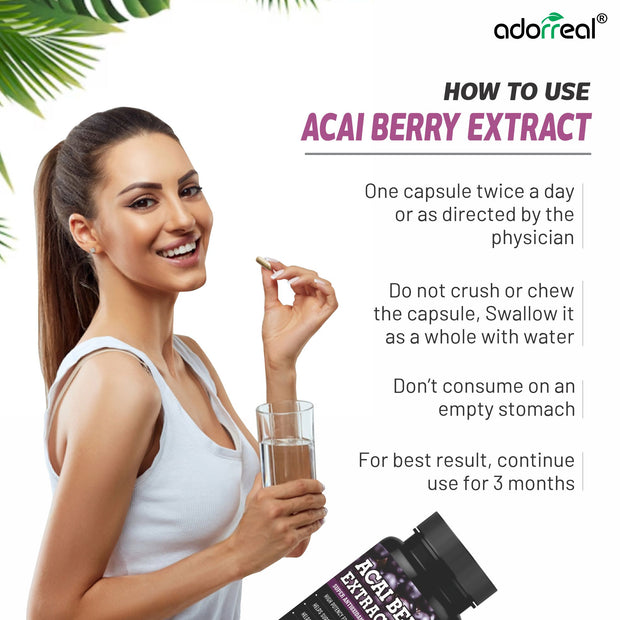 Acai Berry 600mg– 60 Veg Caps