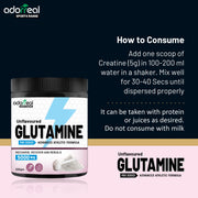 L-Glutamine Powder | Post Workout Amino Acid Supplement for Muscle Growth and Recovery | 5g Glutamine Per Serving, 30 Servings (Unflavoured150g)