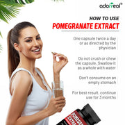 Pomegranate Extract,Antioxidant, Skin Care, Cardiovascular Health Support-60 Capsules