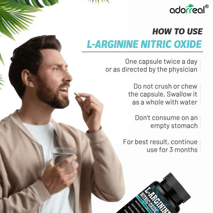 L-Arginine Nitric Oxide Booster- 60 Caps