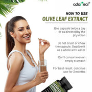 Olive Leaf Extract Supports Healthy Immune, Skin Health (Oleuropein20%)- 60 Capsules