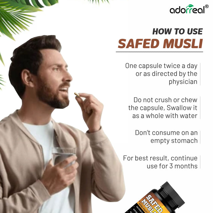Safed Musli Extract – 60 Caps