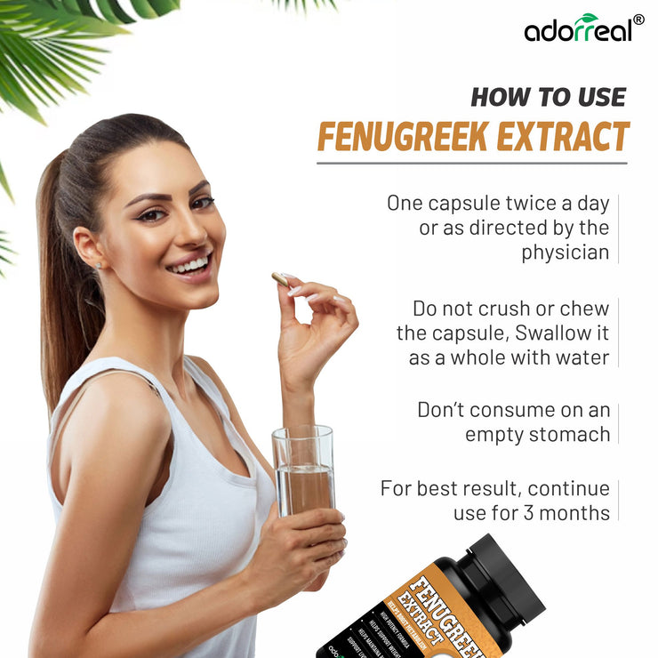 Fenugreek Extract- 60 Capsules
