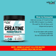 Adorreal Creatine Monohydrate Powder 100g | Micronized for Better Absorption | Supports Muscle Strength, Power & Performance | Pure, Unflavored, Lab-Tested | Non-GMO, No Additives