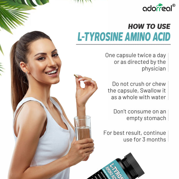 L-Tyrosine Amino Acid -60 Caps