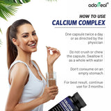 Calcium Complex with Magnesium, Vitamin D3, K2,and Zinc- 60 Capsules — 6