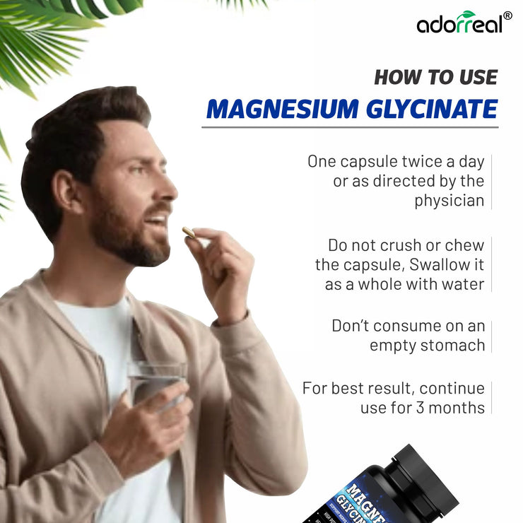 Magnesium Glycinate - 60 Capsules