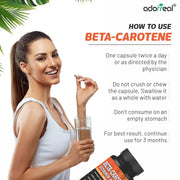 Beta-Carotene Vitamin A - 60 Capsules