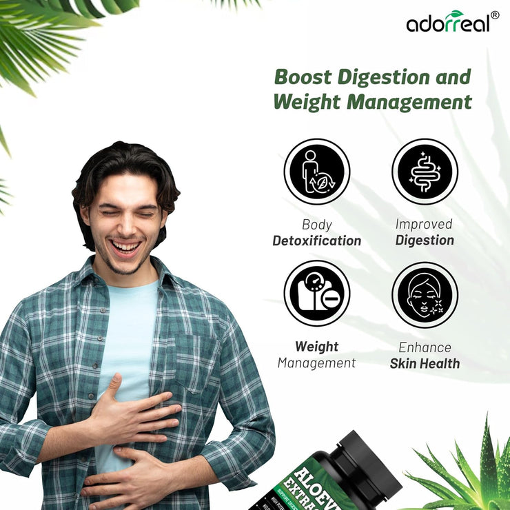 Aloe Vera  Extract 600mg – 60 Caps