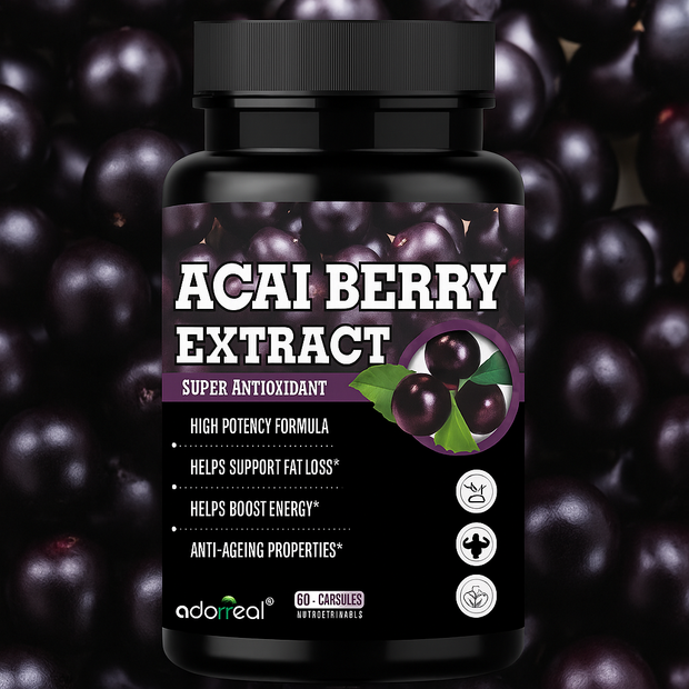 Adorreal Acai Berry Extracts for Skin, Rich in Antioxidants 60 Capsules